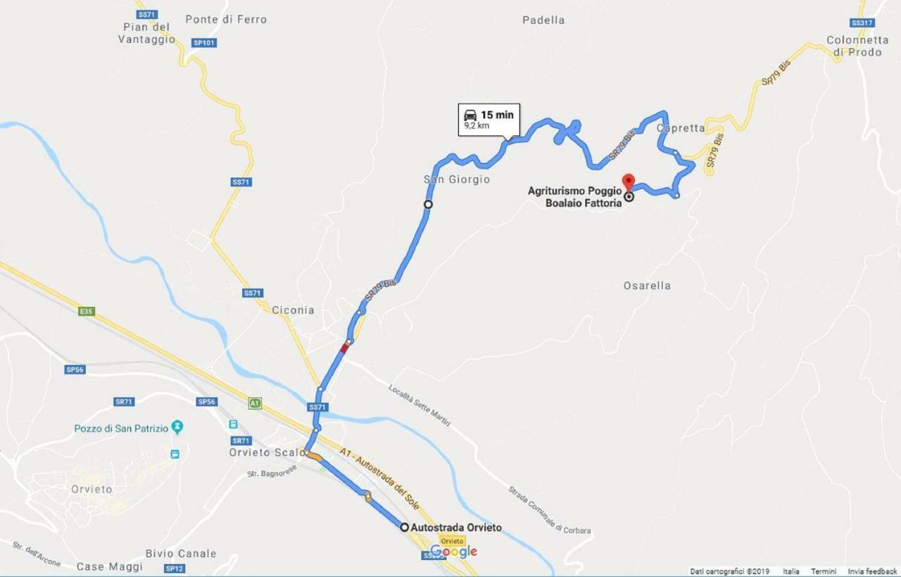 Agriturismo Fattoria Poggio Boalaio Орвието Экстерьер фото